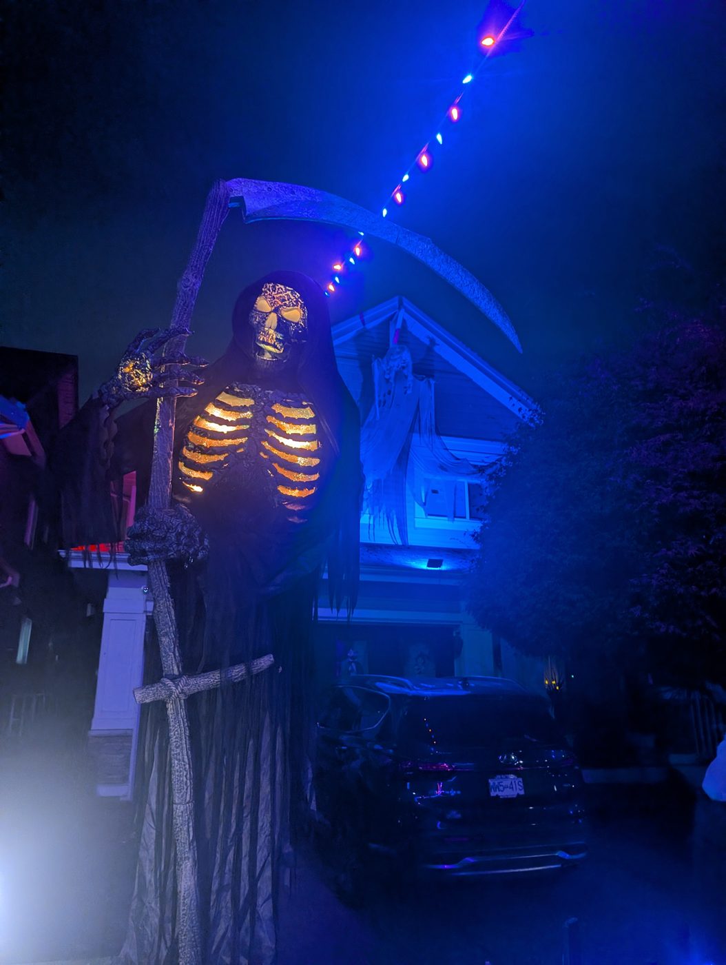 A reaper with a glowing ribcage